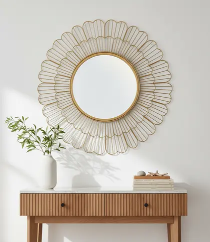 Designer bathroom mirror